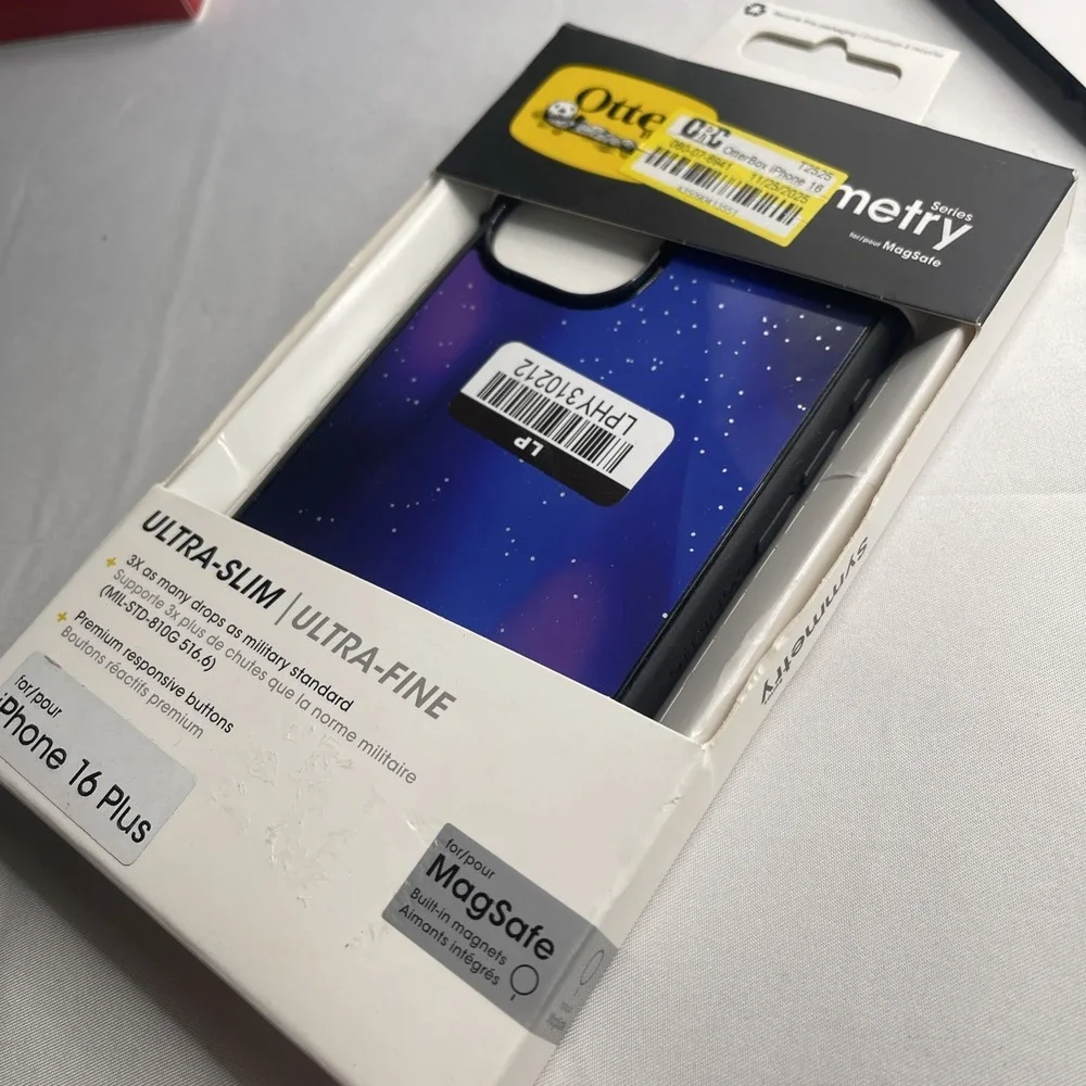 OtterBox Symmetry MagSafe iPhone 16 Plus Case Blue Galaxy